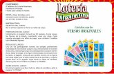 CONTENIDO: 8 Tableros de Lotería Mexicana Planilla de 54 ...€¦ · Planilla de 54 cartas Frases para cartas de lotería NOTA: Utiliza Semillas como marcador para los tableros,