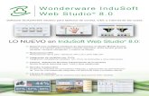 Wonderware InduSoft Web Studio · (para el tacto, el teclado y la interacción del ratón), hipervínculo, enlace de datos de texto, el color, el tamaño, la transparencia y la posición.