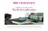 Soluciones de Teletrabajo - nunsys.com … · Teletrabajo / 2 Sustituye los viajes por reuniones en videoconferencia entre tus delegaciones y también con tus clientes. Una solución