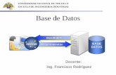 Base de Datos - UNT BDATOS · Modelo de Datos “Conjunto de conceptos, reglas y convenciones que permiten describir y manipular los datos de la parcela de un cierto mundo real que