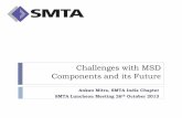 Challenges with MSD Components and its Future...Challenges with MSD Components and its Future Ankan Mitra, SMTA India Chapter SMTA Luncheon Meeting 26th October 2013 SMTA Kick-Off