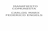 MANIFIESTO COMUNISTA CARLOS MARX FEDERICO ENGELS · CARLOS MARX FEDERICO ENGELS Londres, 24 de junio de 1872. II EL MANIFIESTO COMUNISTA Desgraciadamente, tengo que firmar solo el