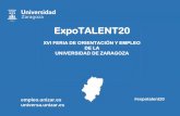 Presentación de PowerPoint · 2020-01-15 · 1 de abril Edificio Betancourt Campus Río Ebro Horario de 10h. ... Una unidad móvil, realizará grabaciones por todos los stands. ...