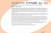 Aviso sobre la edición - audentia-gestion.fraudentia-gestion.fr/Lexmark/pdf/spUserNT.pdf3 Mantenimiento de la impresora Solución de problemas Apéndice Índice alfabético Impresión