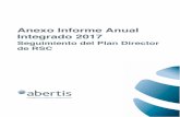 Anexo Informe Anual Integrado 201 7 - Abertis · 2018-02-26 · Anexo Informe Anual Integrado 201 7 Seguimiento del Plan Director de RSC !!