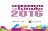 Convocatoria de Estímulos 2016 - Fundación Universitaria de … · 2017-01-31 · Beca para la publicación de libros de autores colombianos ... 8 • Convocatoria de Estímulos