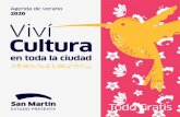 Agenda de verano 2020 Viví Cultura - San Martin · Presentación de la Orquesta Juvenil Municipal, Dir. Luciano Falcón. Plaza del Lib. Gral. San Martín CLASE ABIERTA 18 a 19.30