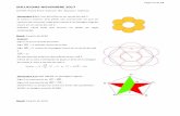 Pagina 1 de 14 SOLUCIONS NOVEMBRE 2017 O · Novembre 7-8: A la rajola adjunta els quadrilàters vermells són quadrats i els grocs rombes; els triangles blancs són equilàters i