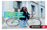INFORMACIÓN SOBRE EL USO DE LA BICICLETA....bicicleta ayuda a mejorar la calidad ambiental de la ciudad. Se debe estacionar la bici preferentemente en lugares habilitados para tal