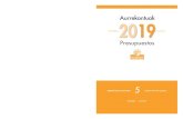 LABURPENAK / Resúmenes - AZARplus · 5 • 2019 5 Aurrekontuak ... Aum. act. f F-pasib. gu Dis. pas. f 2019 2018. Proiektua Aurrekontuak EUSKADI 2019 Proyecto Presupuestos EUSKADI