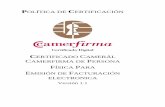 POLÍTICA DE CERTIFICACIÓN - Camerfirmadocs.camerfirma.com/mod_web/usuarios/pdf/PC_CAM_PFF_1_1.pdf · Información sobre el documento Nombre: Política de Certificación de Certificado