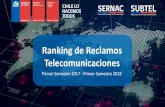 Ranking de Reclamos Telecomunicaciones · Internet móvil 99,8% *: En relación al número de conexiones a internet móvil. 12 Tasa de Reclamos: (reclamos SUBTEL + reclamos SERNAC)