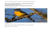 Aves Argentinas: Descripción, Comportamiento, Reproducción ...€¦ · Aves Argentinas: Descripción, Comportamiento, Reproducción y Distribución (ACTUALIZACIÓN) TOMO 11 Mimidae