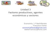 Unidad 3 Factores productivos, agentes económicos y sectores · INDICE 1. Los factores productivos (34-35) 2. Los agentes económicos (36-42) 3. El flujo circular de la renta (44-45)