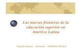 Las nuevas fronteras de la educación superior en América ... 02.pdf · En América Latina los proveedores son transfronterizos y españoles y están localizados en los postgrados.