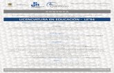 LICENCIATURA EN EDUCACIÓN LE’94upnqueretaro.edu.mx/.../Convocatoria-LE94_2020_SJR.pdf · LICENCIATURA EN EDUCACIÓN - LE’94 Perfil de ingreso Realizar funciones de docencia,