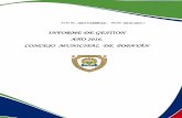 INFORME DE GESTION 2014 - Concejo Municipal de Popayánconcejodepopayan.gov.co/wp-content/uploads/2016/01/INFORME-D… · FORMATO INFORME DE GESTION Código F-GE-04 Versión 001 CONCEJO