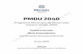 PMDU 2040 - merida.gob.mxmerida.gob.mx/municipio/portal/especiales/pmdu/pdf/01Condiciones... · Juventud y Envejecimiento 1.02 Principales características sociodemográficas a. Dinámica