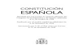 CONSTITUCIÓN ESPAÑOLA - Tribunal Constitucional · 3. La forma política del Estado español es la Monarquía parla-mentaria. Artículo 2. La Constitución se fundamenta en la indisoluble