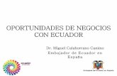 OPORTUNIDADES DE NEGOCIOS CON ECUADOR · Al analizar la estructura de la PEA urbana, se puede observar que en diciembre de 2013, la tasa de ocupación plena representó el 51.5%;