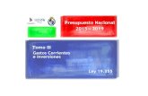 TOMO III – Gastos Corrientes e - Uruguay...12 Análisis por INCISO - AREA PROGRAMATICA - PROGRAMA Todas 13 Análisis por INCISO - PROGRAMA - Vigente - Año 2015 al 2019 Todas 14