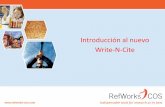 Introducción al nuevo Write-N-Cite · Cite III se deberían convertir automáticamente cuando se abre el documento con el nuevo Write-N-Cite. De todos modos, hay también una opción