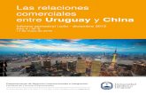 Las relaciones comerciales entre Uruguay y China · 2016-05-24 · 2. Comercio exterior de bienes entre Uruguay y China en el año 2015 El comercio exterior de bienes entre Uruguay