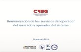 Remuneración de los servicios del operador del mercado y … · 2018-09-18 · COLOMBIA CHILE SINGAPUR SINGAPUR IRLANDA UK PERÚ BRASIL EMPRESA XM CDEC EMC PSO SEMO NGET COES ONS