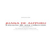 JUANA DE AIZPURU - museoph.org › files › exposiciones › 1-dossier-aizpuru.pdf · Juana de Aizpuru nació en Valladolid, donde pasó su primera infancia. Posteriormente sus padres