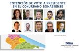INTENCIÓN DE VOTO A PRESIDENTE EN EL CONURBANO … · 5. En un escenario sin CFK (y en su lugar, Axel Kicillof), el Presidente Mauricio Macri encabezaría la intención de voto con