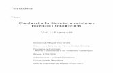Carducci a la literatura catalana: recepció i traduccionsdiposit.ub.edu/dspace/bitstream/2445/41661/1/01.MEJ_VOLUM_1.pdf · 2) Reproduir, de la bibliografia a què fa referència