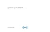 Dell Latitude E7270 Manual del propietariocc.cnetcontent.com › inlinecontent › mediaserver › len › d69 › c06 › d6… · Especificaciones de puertos y conectores ... conectar
