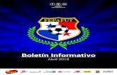 Boletín Informativofepafutpanama.com/.../04-boletin-informativo-abril-2018.pdf · Boletín Informativo Abril 2018 FEPAFUT . C omo parte de los preparativos para la Copa Mundial de
