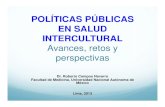 Avances, retos y perspectivas - Ministerio de Cultura Perú€¦ · Contribuir al ejercicio de los derechos de salud de los pueblos originarios y afrodescendientes ... Salud sexual