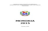 MEMORIA 2015 - Capítulo nacional de Transparencia ... · En este sentido, de acuerdo a los lineamientos del Plan de la Patria Segundo Plan Socialista de Desarrollo Económico y Social