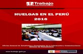 Ministerio de Trabajo y Promoción del Empleo - MTPE - HUELGAS … › archivos › estadisticas › huelgas › 2016 › ... · 2018-06-20 · Anexo Nº 19 Perú: Huelgas, Trabajadores
