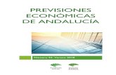 PREVISIONES ECONÓMICAS DE ANDALUCÍAAnalistas Económicos de Andalucía, en el primer trimestre de 2018 han registrado un crecimiento generalizado de la actividad económica, con