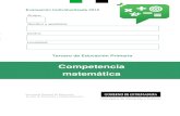 Cuaderno E. Primaria CM 2015d0602dda... · 2017-09-27 · Evaluación Individualizada 2015 - 3º de Educación Primaria Competencia matemática 5 Servicio de Evaluación y Calidad