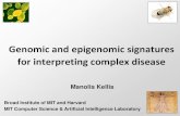 Genomic and epigenomic signatures for interpreting complex ...compbio.mit.edu/slides/ManolisKellis_TeachersProgram.pdf · Genomic and epigenomic signatures for interpreting complex