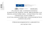 PLIEGO DE CONDICIONES PARTICULARES QUE REGIRÁN LA … · 2012-08-02 · pliego de condiciones particulares que regirÁn la realizaciÓn del contrato de “digitalizaciÓn y catalogaciÓn