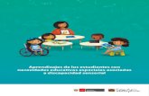 Aprendizajes de los estudiantes con necesidades educativas ...umc.minedu.gob.pe/wp-content/uploads/2017/10/Brochure-NEE.pdf · peruanos con discapacidad sensorial, se plantearon adaptaciones