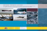 Informe Técnico A-02/2009 | Investigación del hundimiento ... · INFORME TÉCNICO A-02/2009 Investigacion del hundimiento de la gabarra de consumos SAVINOSA en aguas del Puerto