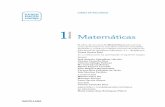 1 Matemáticas · ESTRUCTURA DE LA UNIDAD DIDÁCTICA El libro de Matemáticas 1 cuenta con 12 unidades, organizadas en tres trimestres, además de una sección inicial denominada