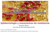 Antonio Oliver Servicio de Microbiología HUSE€¦ · • Medios de cultivo específicos • Técnicas fenotípicas (Hodge, sinergia con inhibidores β-lactamasas) • Técnicas