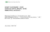 INFORME DE DISCIPLINA DE MERCADO - Banco Santa Fe de mercado... · MERCADO Requisitos mínimos de divulgación – Comunicación “A” 6143 y modificatorias Junio 2019 . 2 I. Consideraciones