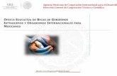 Agencia Mexicana de Cooperación Internacional para el ... · Español y Cultura Mexicana para Diplomáticos Extranjeros Programa Fábrica de Imágenes (México/Francia) Programa