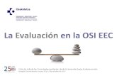 La Evaluación en la OSI EEC · La Evaluación en la OSI EEC Ciclo de vida de las Tecnologías sanitarias, desde la inversión hasta la desinversión ... Adopción del modelo de informe