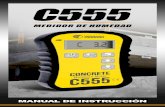 MANUAL DE INSTRUCCIÓN - Wagner Meters · Wagner Meters C555, fue diseñado para evaluar, fácil, rápida y económicamente, los patrones de secado de las losas de concreto, pudiéndose