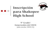 Inscripción para Shakopee High School€¦ · Modelo de Academias y el “Freshman Academy” Horario en Bloque Requisitos de graduación para la generación del 2024 Seguimiento