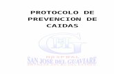 PROTOCOLO PREVENCIÓN DE CAIDAS · Web viewSERVICIO DE TERAPIA FISICA Y REHABILITACION Código: M-TF-PT-02 Versión: 1.0 PROTOCOLO DE PREVENCION DE CAIDAS Fecha de Aprobación: 12/04/2017